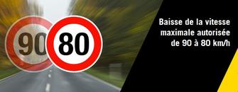 1er/07/2018 : abaissement de la vitesse sur les routes secondaires