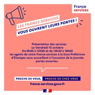 Portes ouvertes des France services à la sous-préfecture d'Étampes